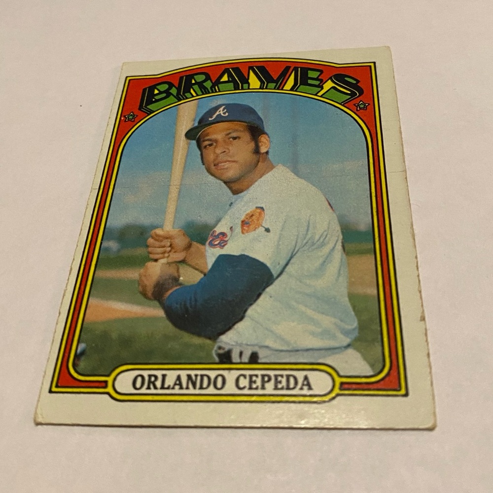 Orlando Cepeda 1972 Topps Baseball Card Vintage Collectible - Picture 3 of 3